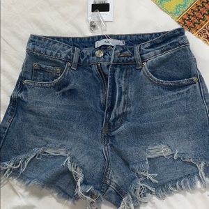 Denim shorts